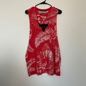 Under Armour Women's Project Rock Aloha Camo Tank Top Coral XL